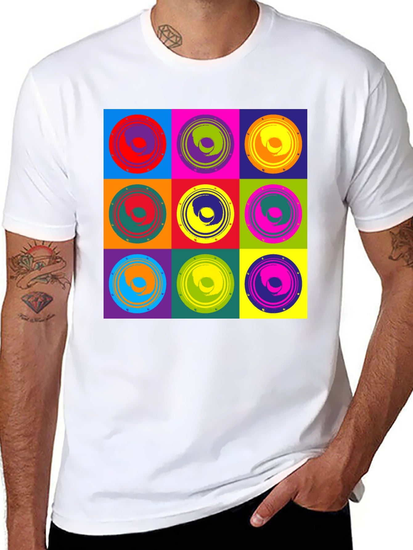 Retro Pop Art Speaker Graphic Tee