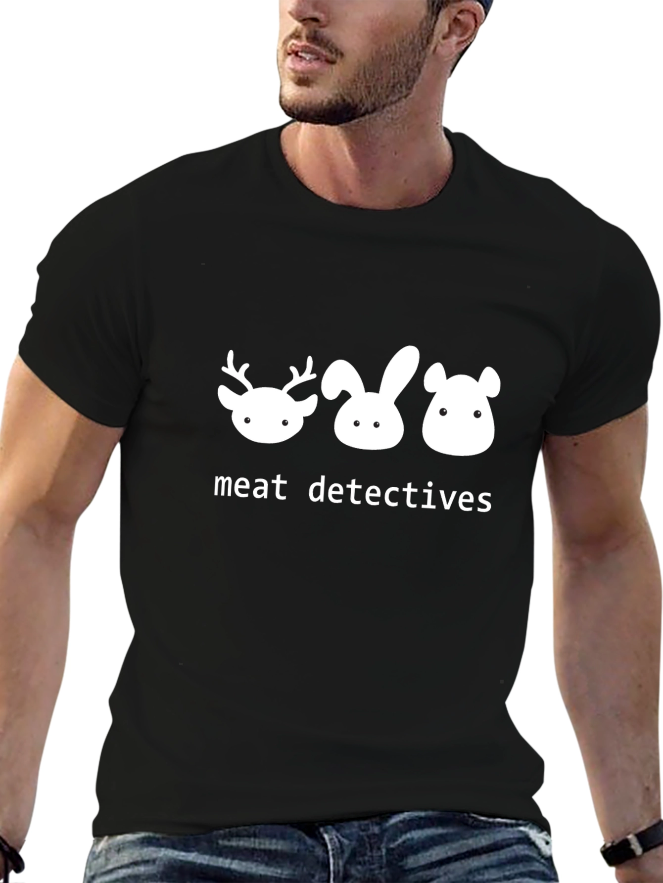 Meat Detectives T-Shirt - Deer Rabbit Bear Tee