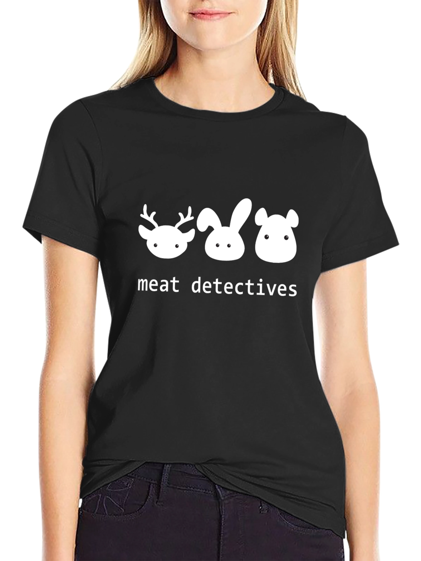 Meat Detectives T-Shirt - Deer Rabbit Bear Tee
