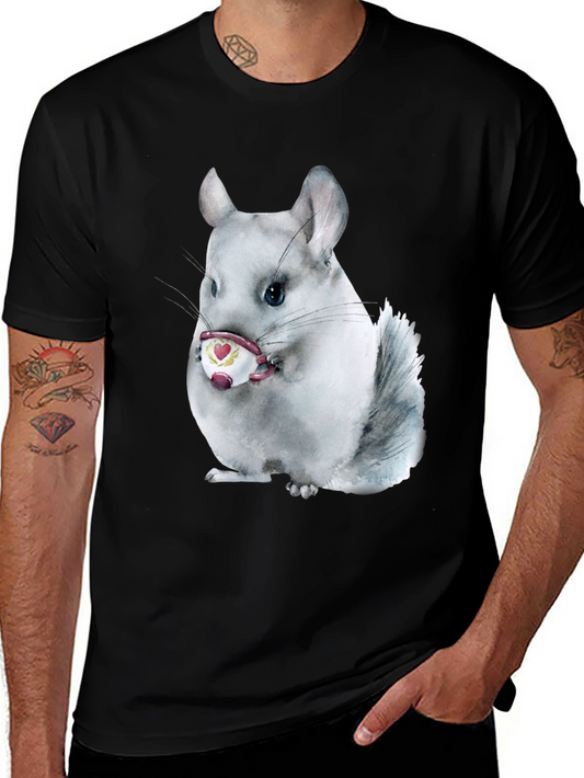 Chinchilla Tea Party T-Shirt - Adorable Graphic Tee
