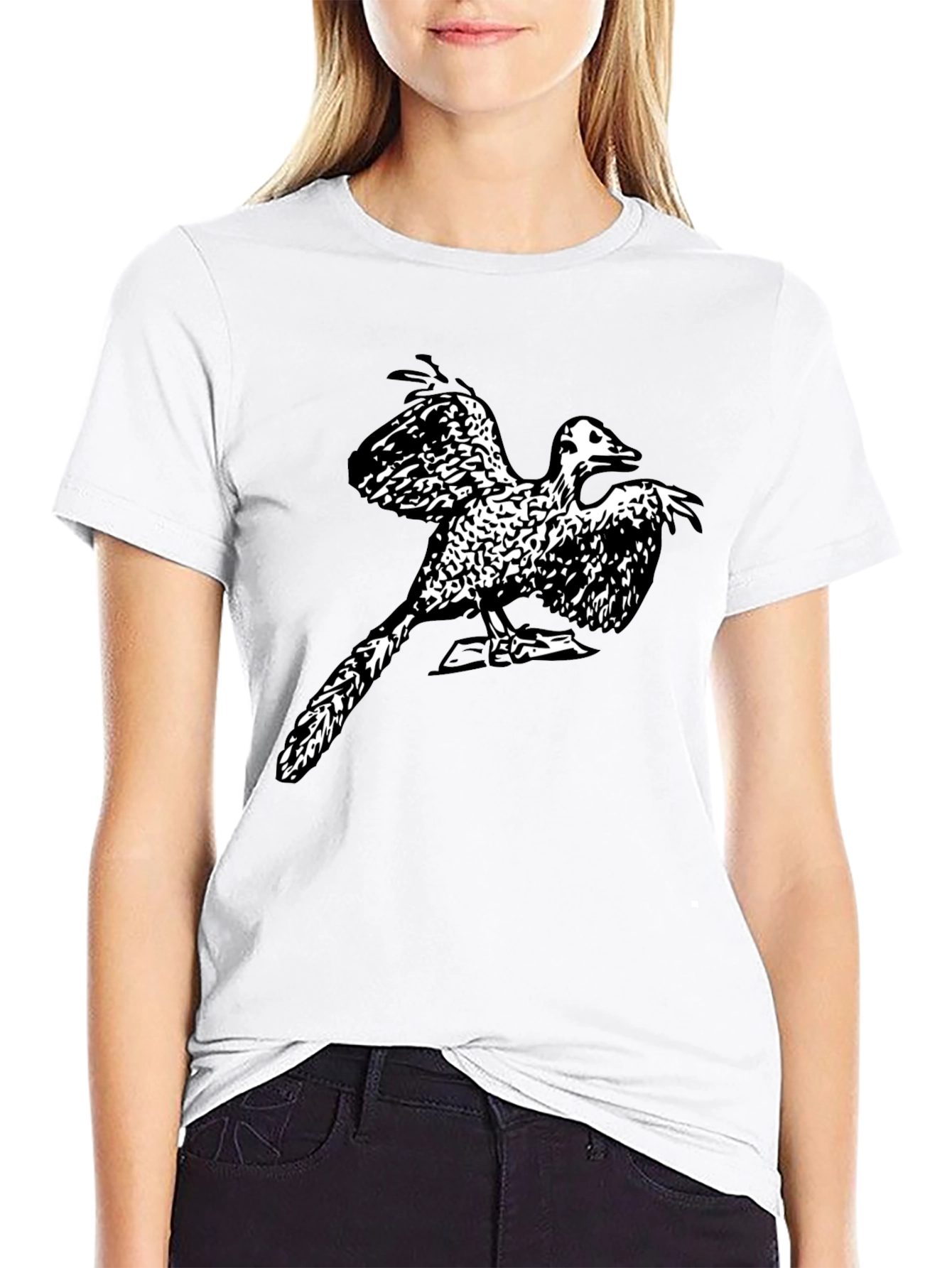 Black Archaeopteryx Graphic T-Shirt