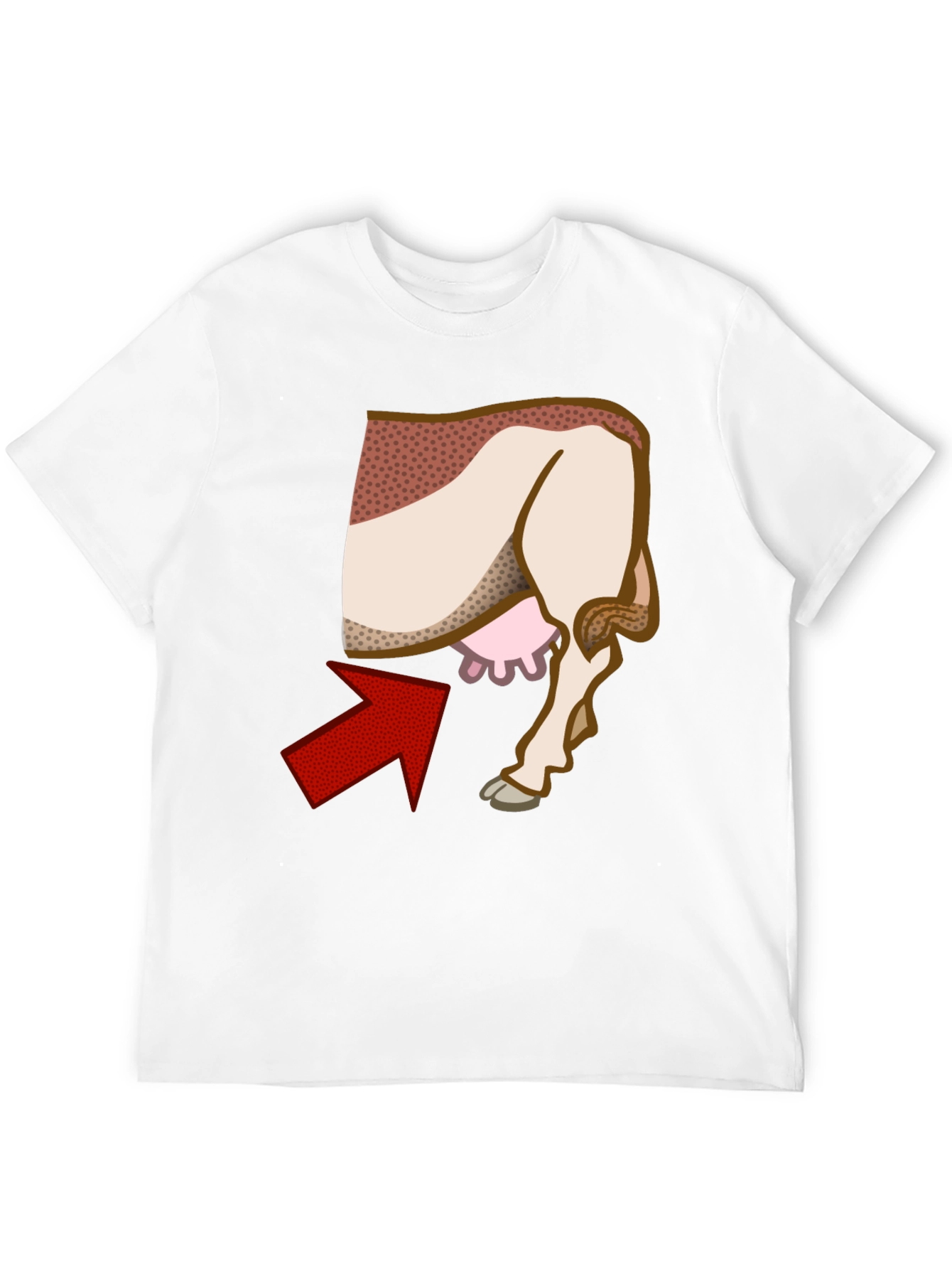 Funny Cow Udder T-Shirt Novelty Graphic Tee