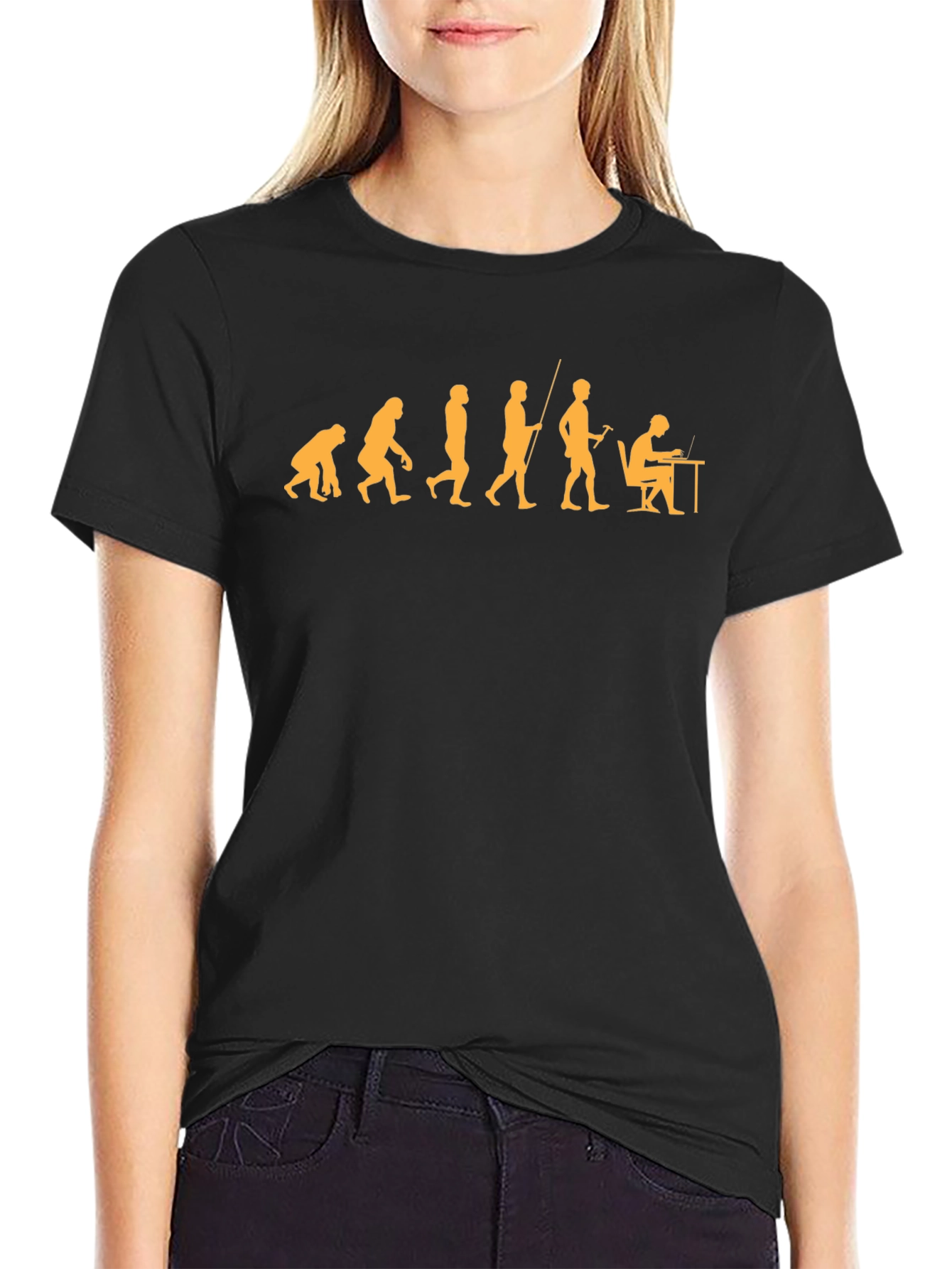 Evolution of a Coder T-Shirt - Black