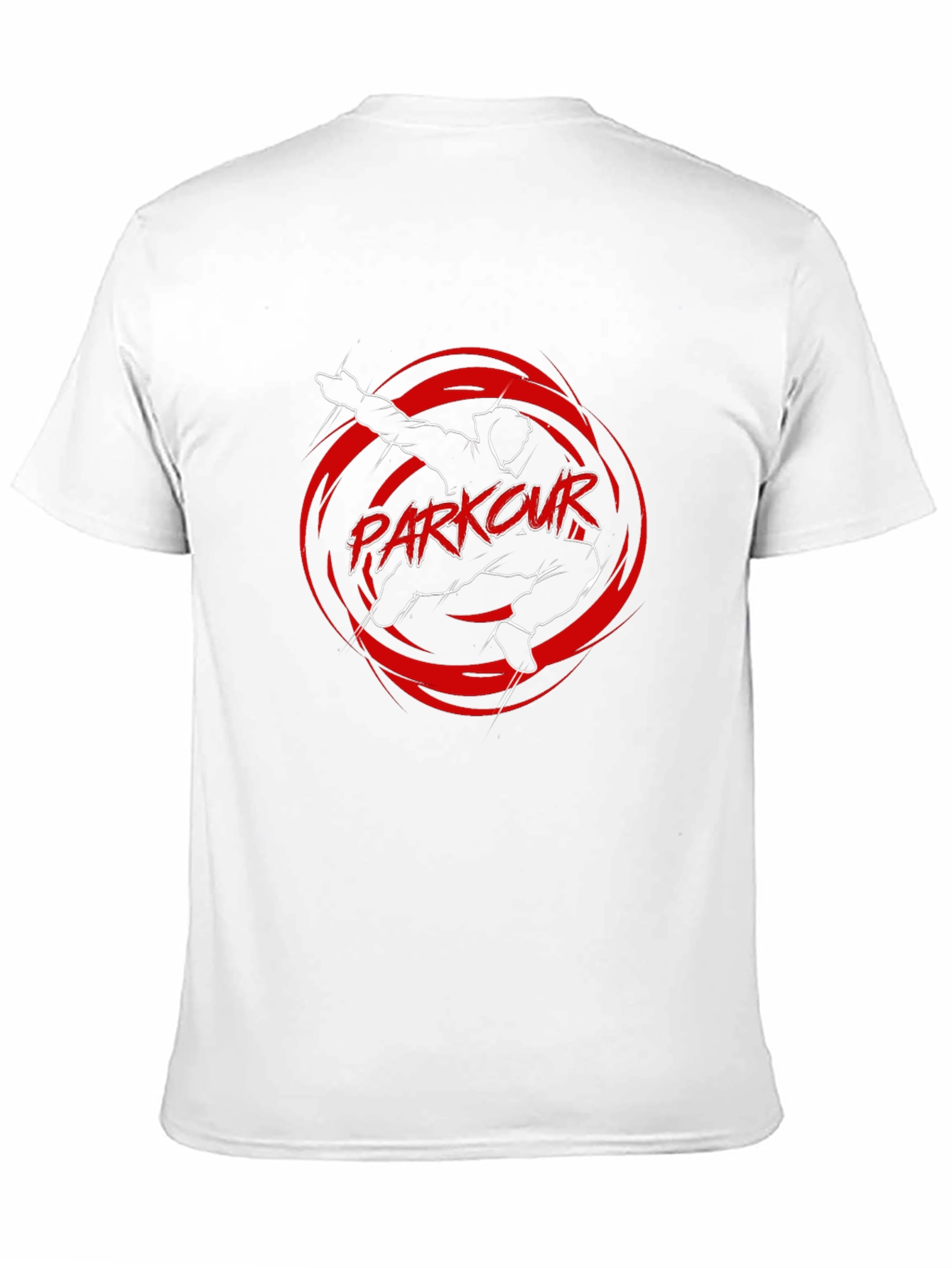 Parkour Graphic Tee - Black Cotton Blend