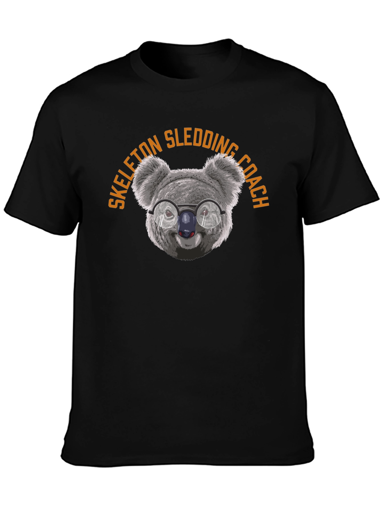 Skeleton Sledding Coach Koala T-Shirt