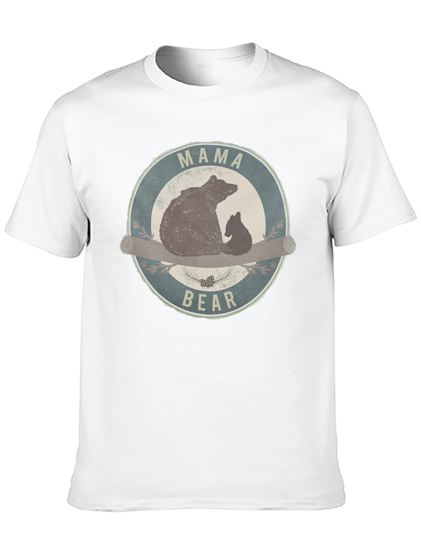 Mama Bear T-Shirt - Round Graphic Tee