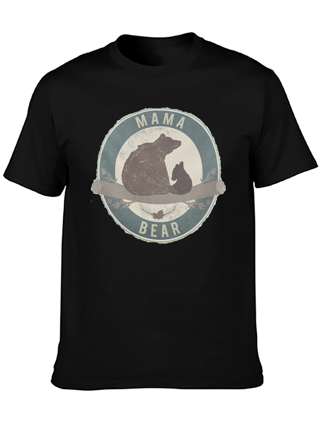 Mama Bear T-Shirt - Round Graphic Tee