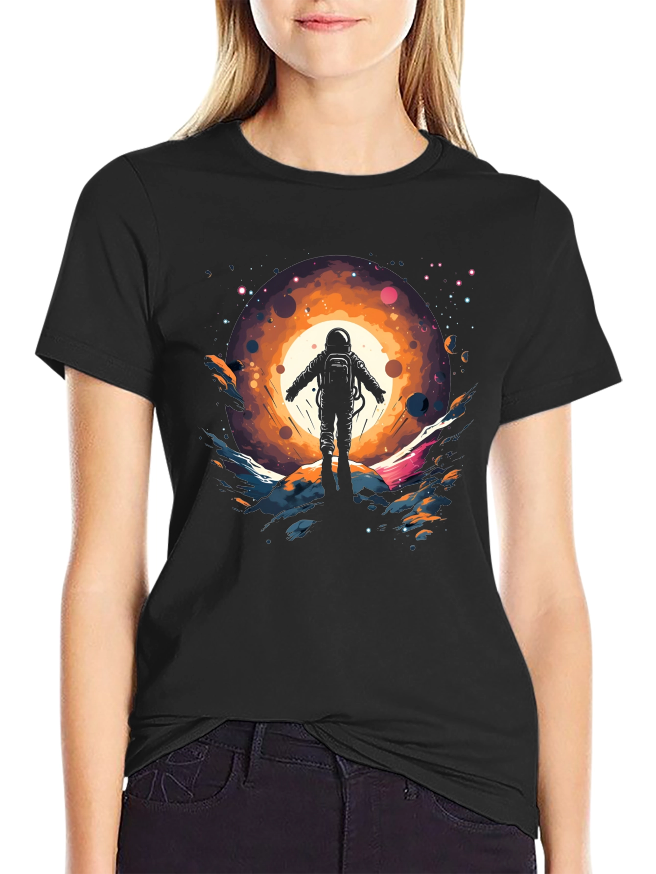 Astronaut in Space Graphic Tee