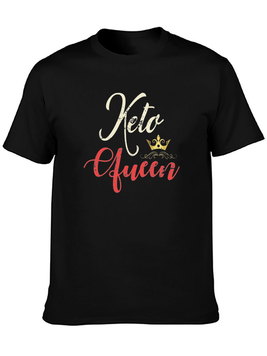Keto Queen Graphic T-Shirt - Black