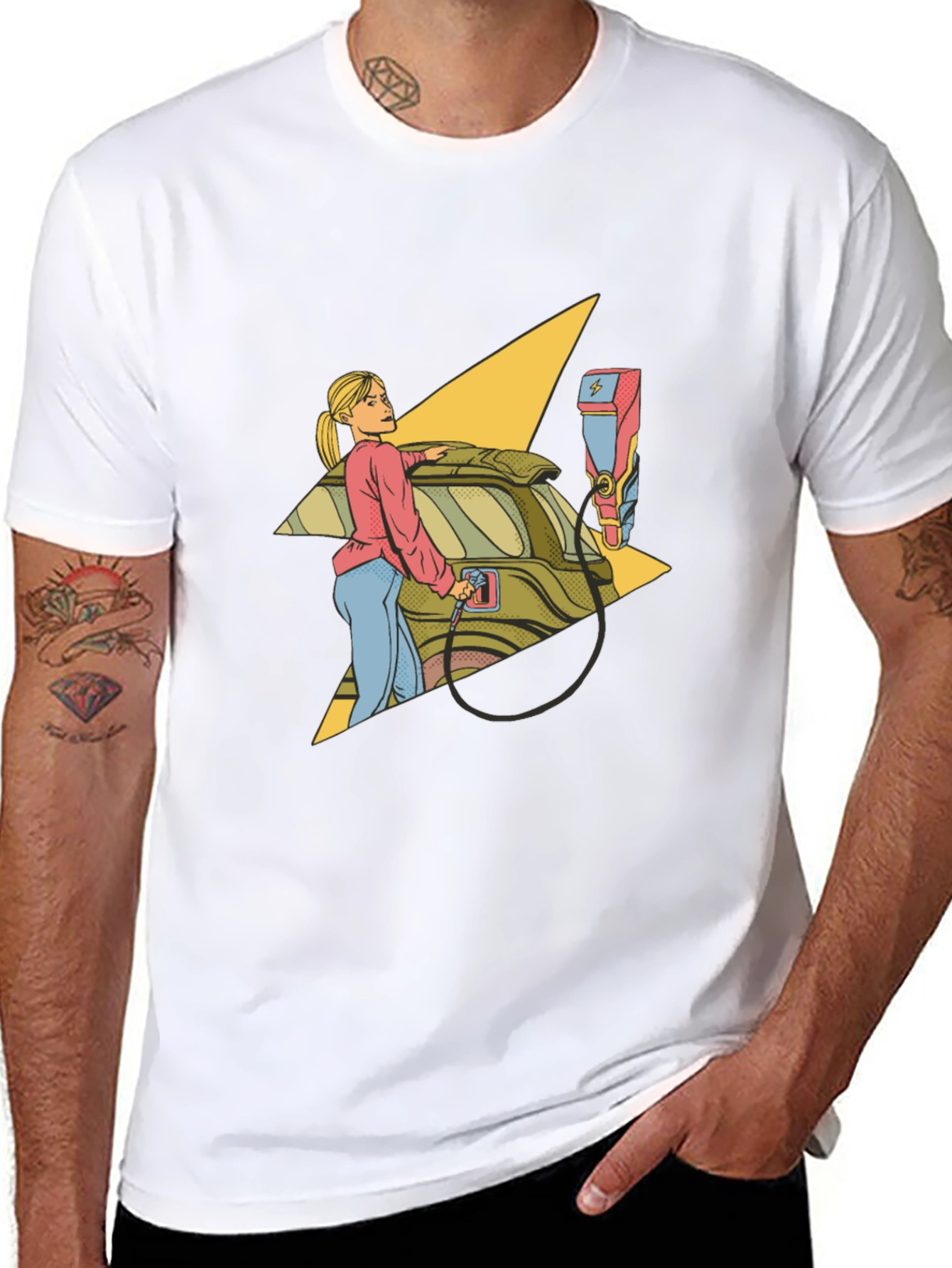 Electric Car T-Shirt - Charge Up Your Style!