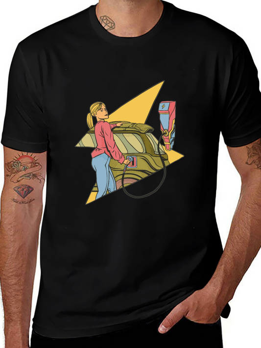 Electric Car T-Shirt - Charge Up Your Style!