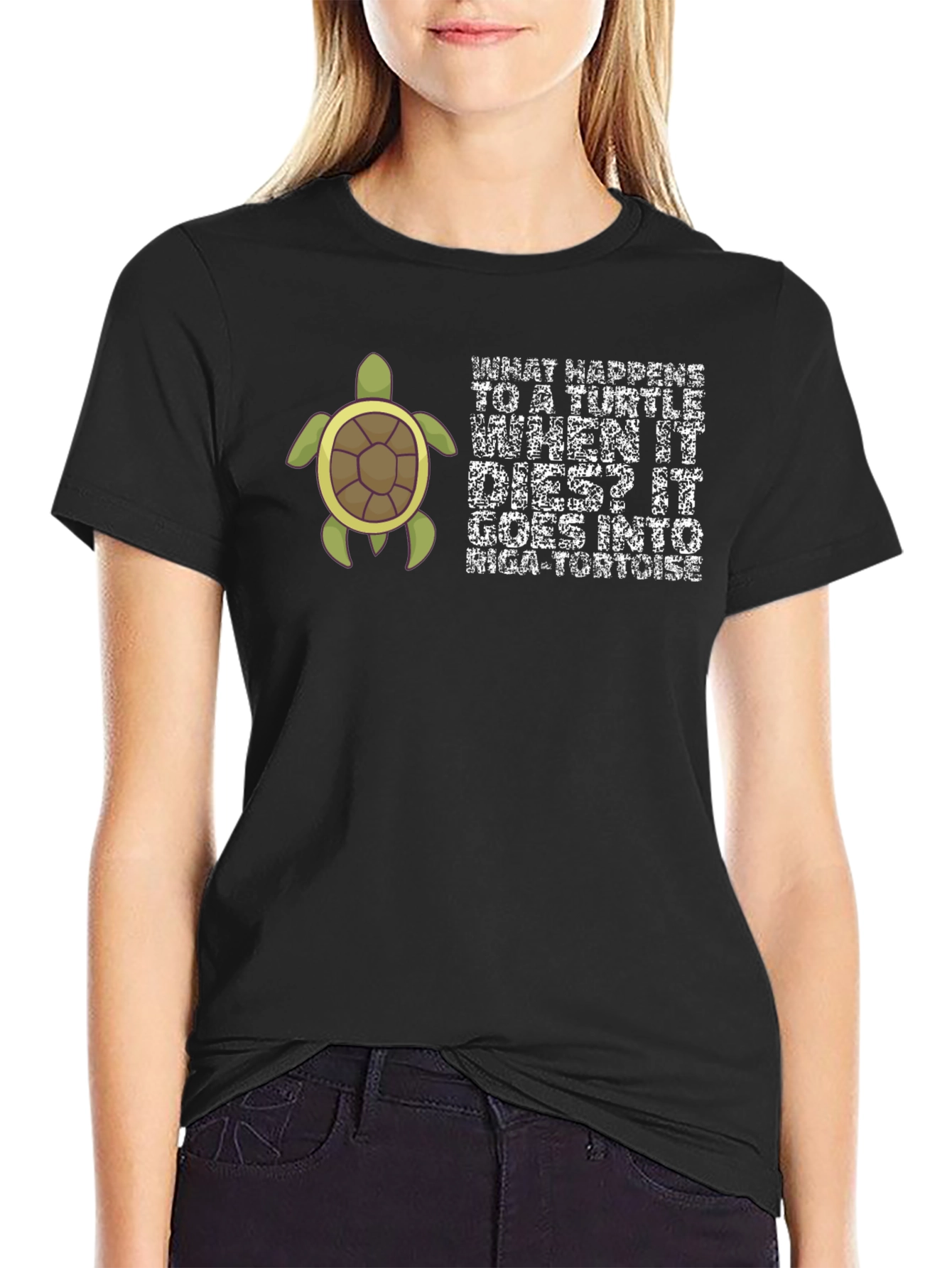 Funny Turtle Pun T-Shirt: Rica-Tortoise Humor