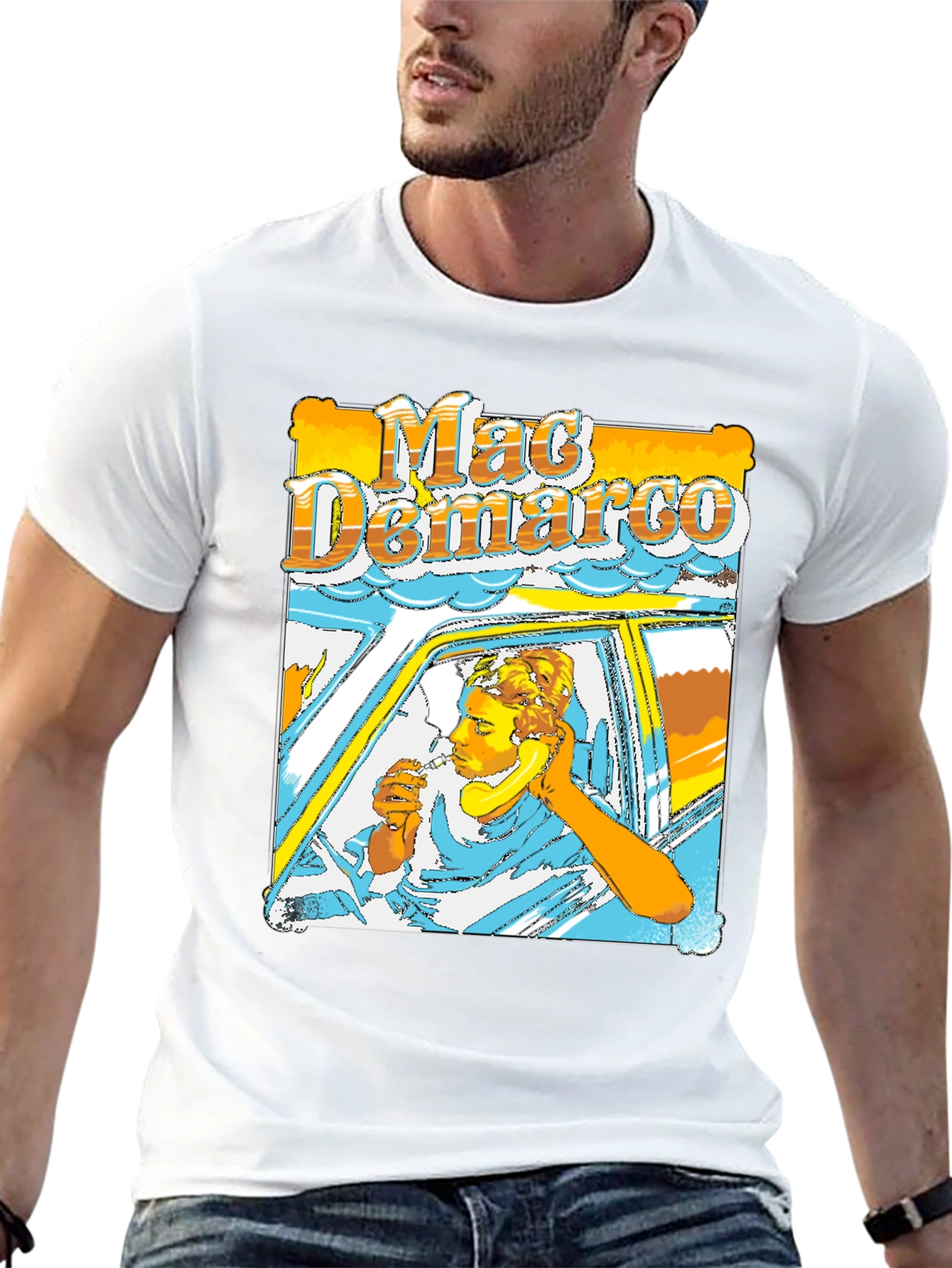 Mac Demarco T-Shirt - Retro Car Design