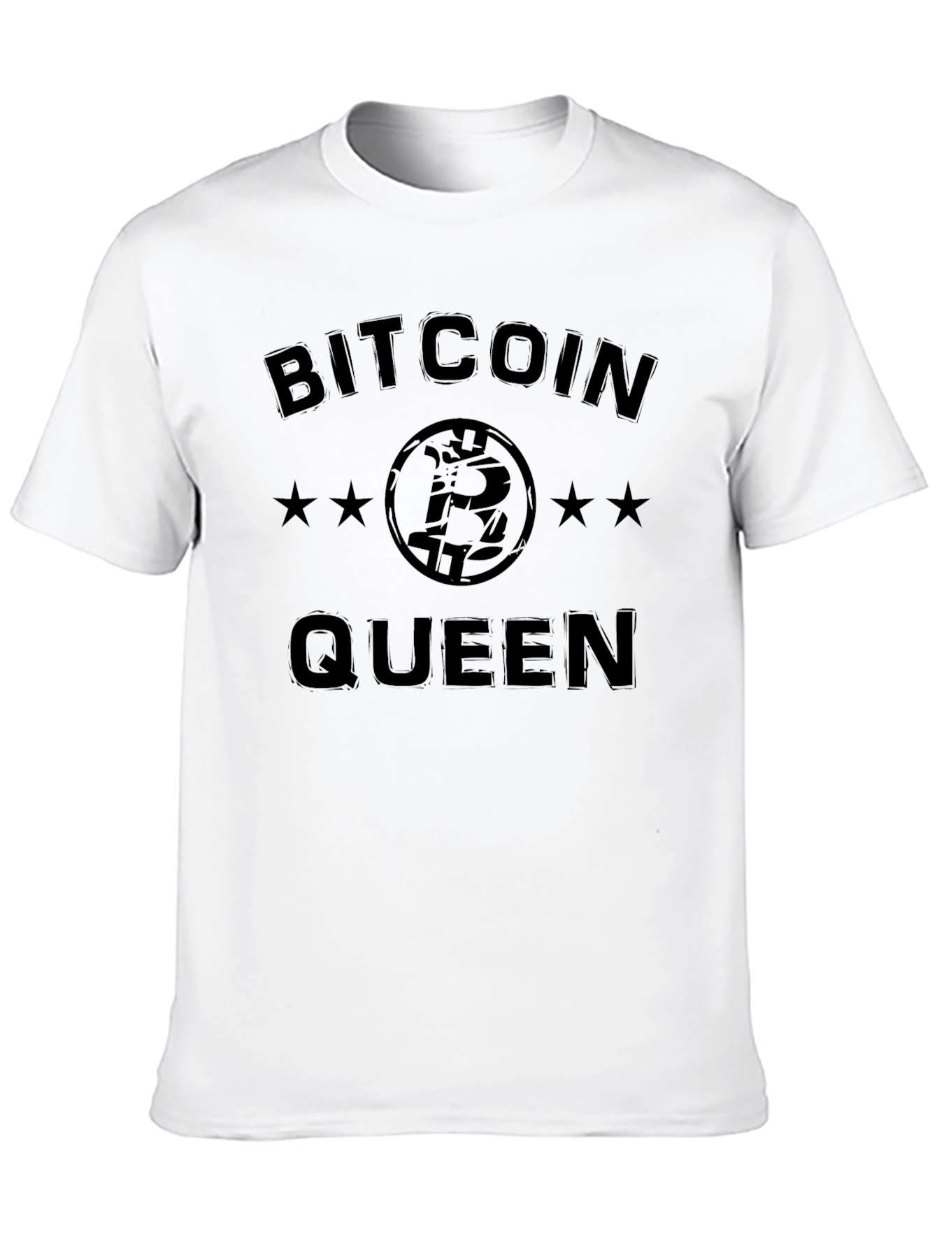 Bitcoin Queen Black T-Shirt Crypto Tee