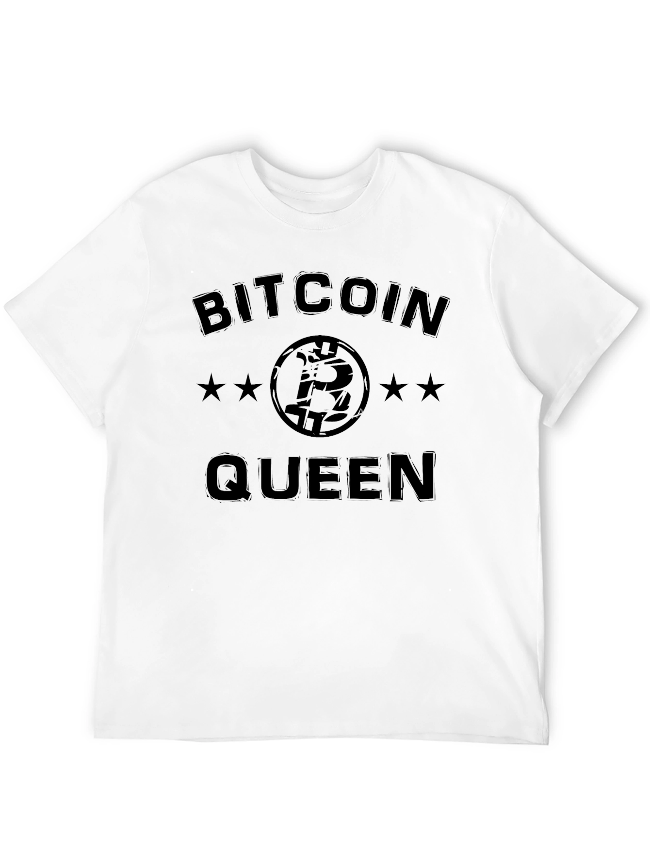Bitcoin Queen Black T-Shirt Crypto Tee