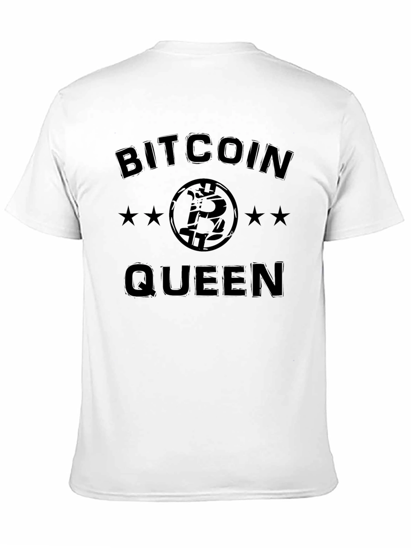 Bitcoin Queen Black T-Shirt Crypto Tee