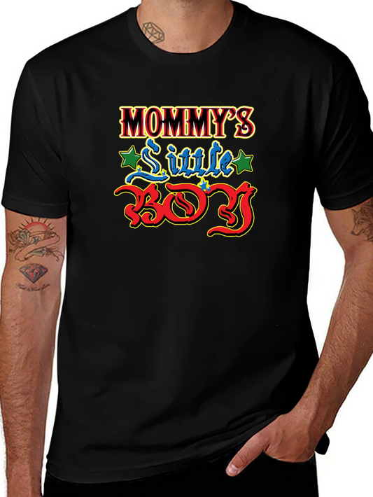 Mommys Little Boy T-Shirt Cute Graphic Tee