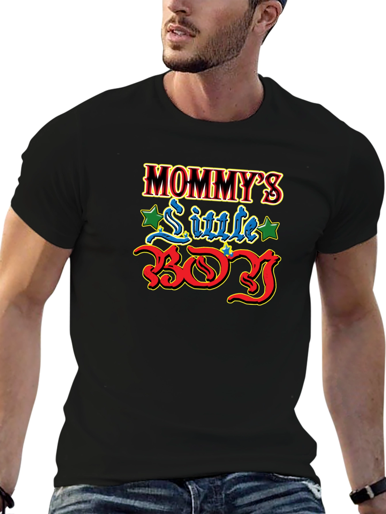 Mommys Little Boy T-Shirt Cute Graphic Tee
