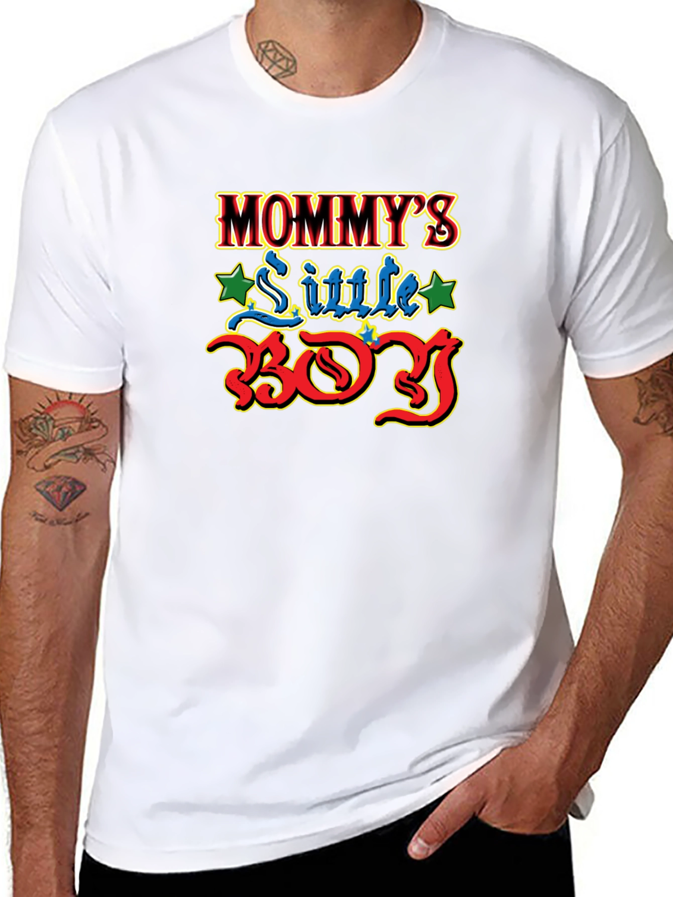 Mommys Little Boy T-Shirt Cute Graphic Tee