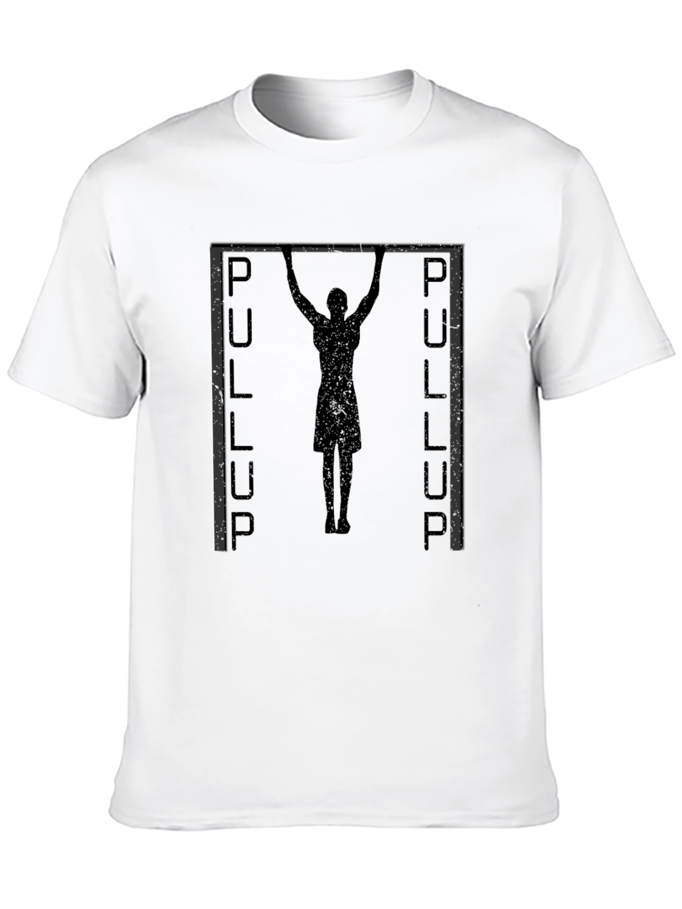 Pull-Up Graphic Black T-Shirt