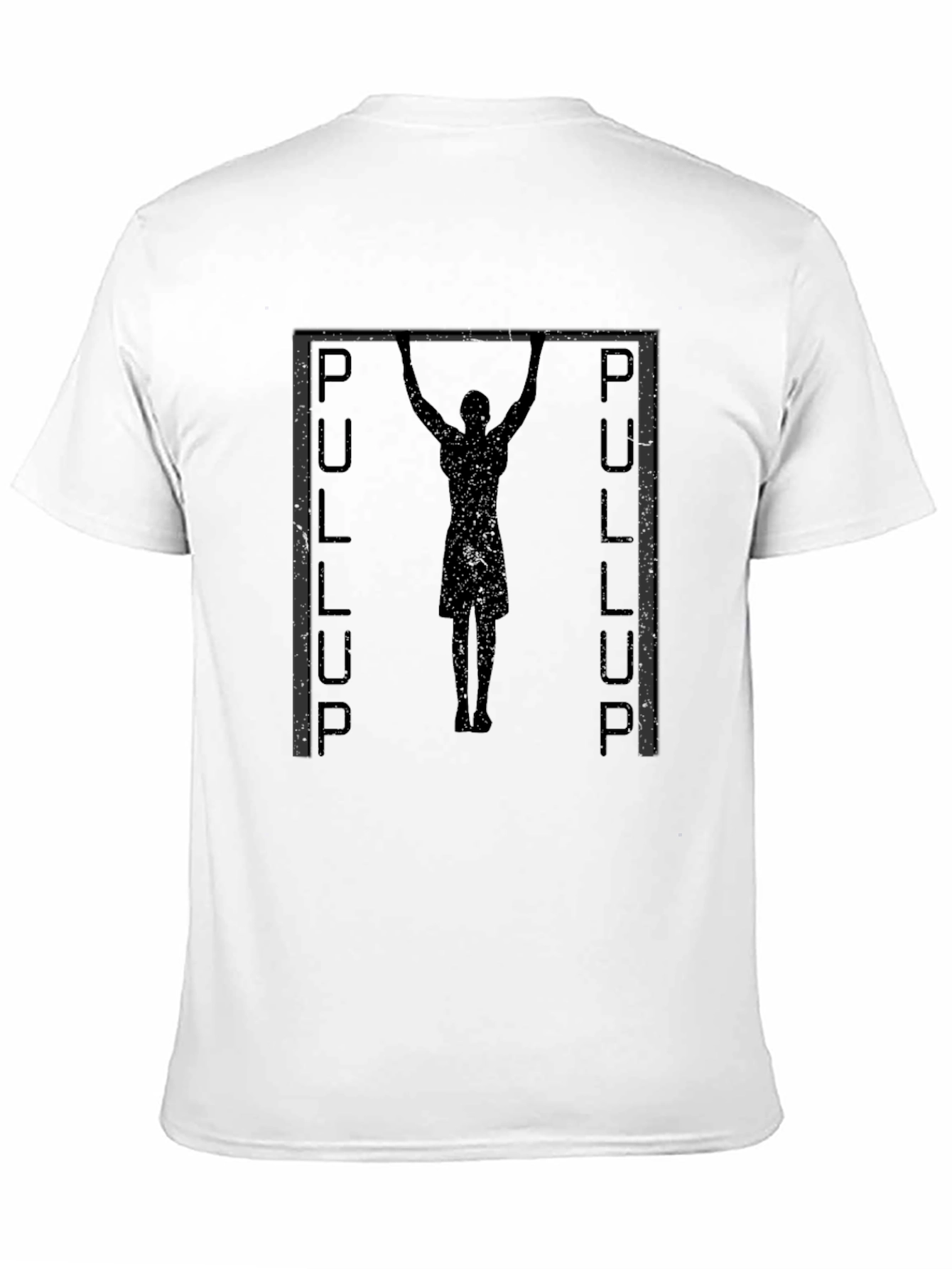 Pull-Up Graphic Black T-Shirt
