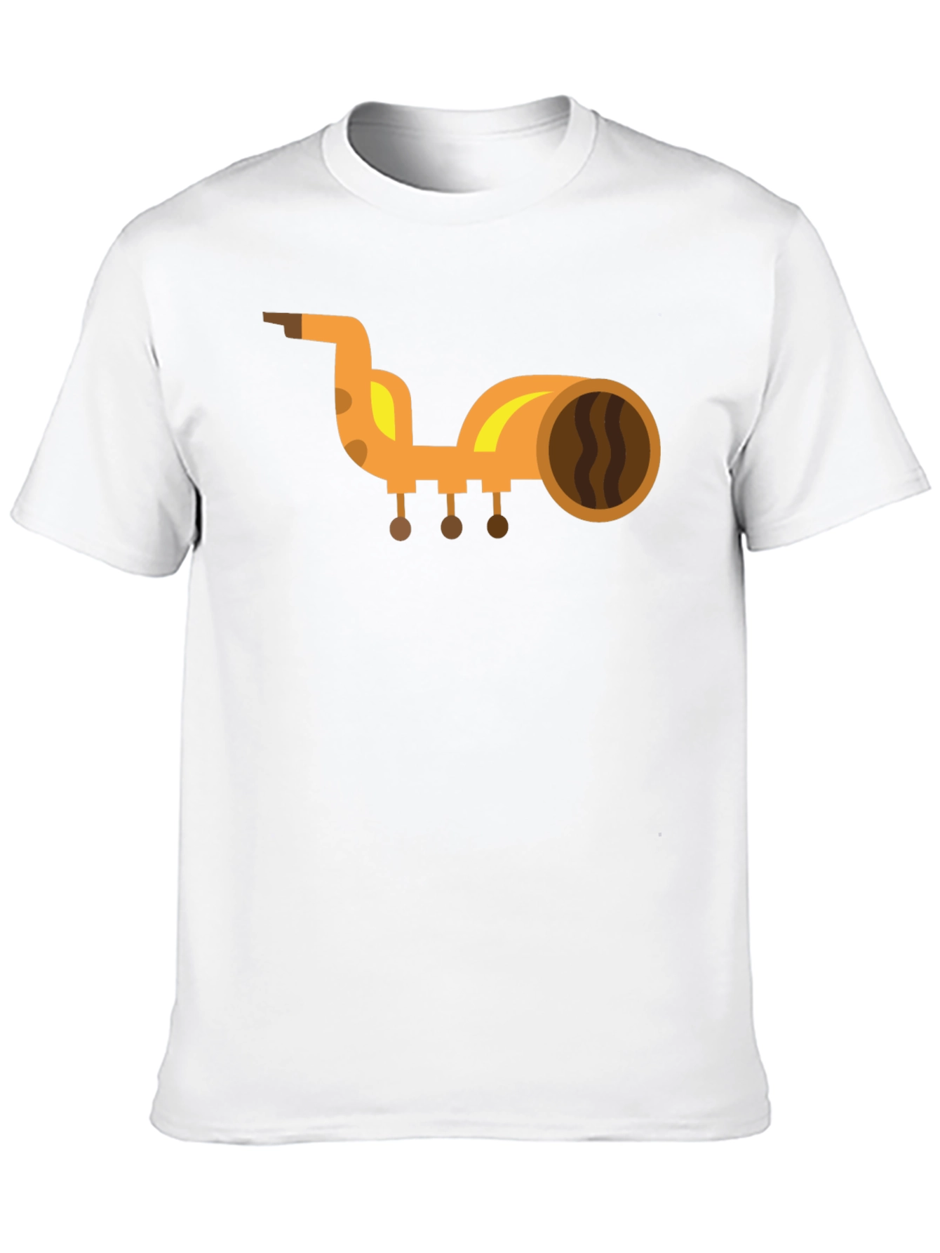 Saxophone Graphic Print Black T-Shirt