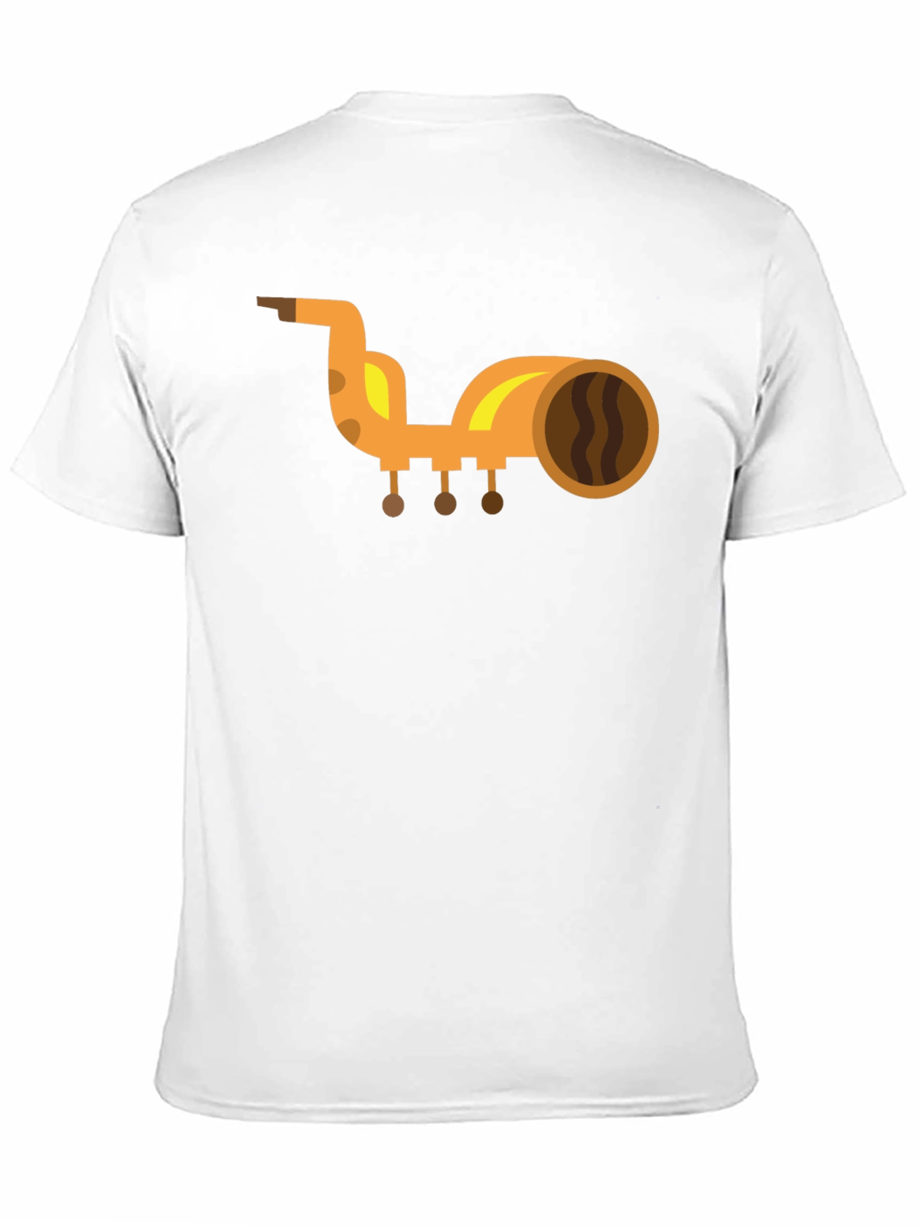 Saxophone Graphic Print Black T-Shirt