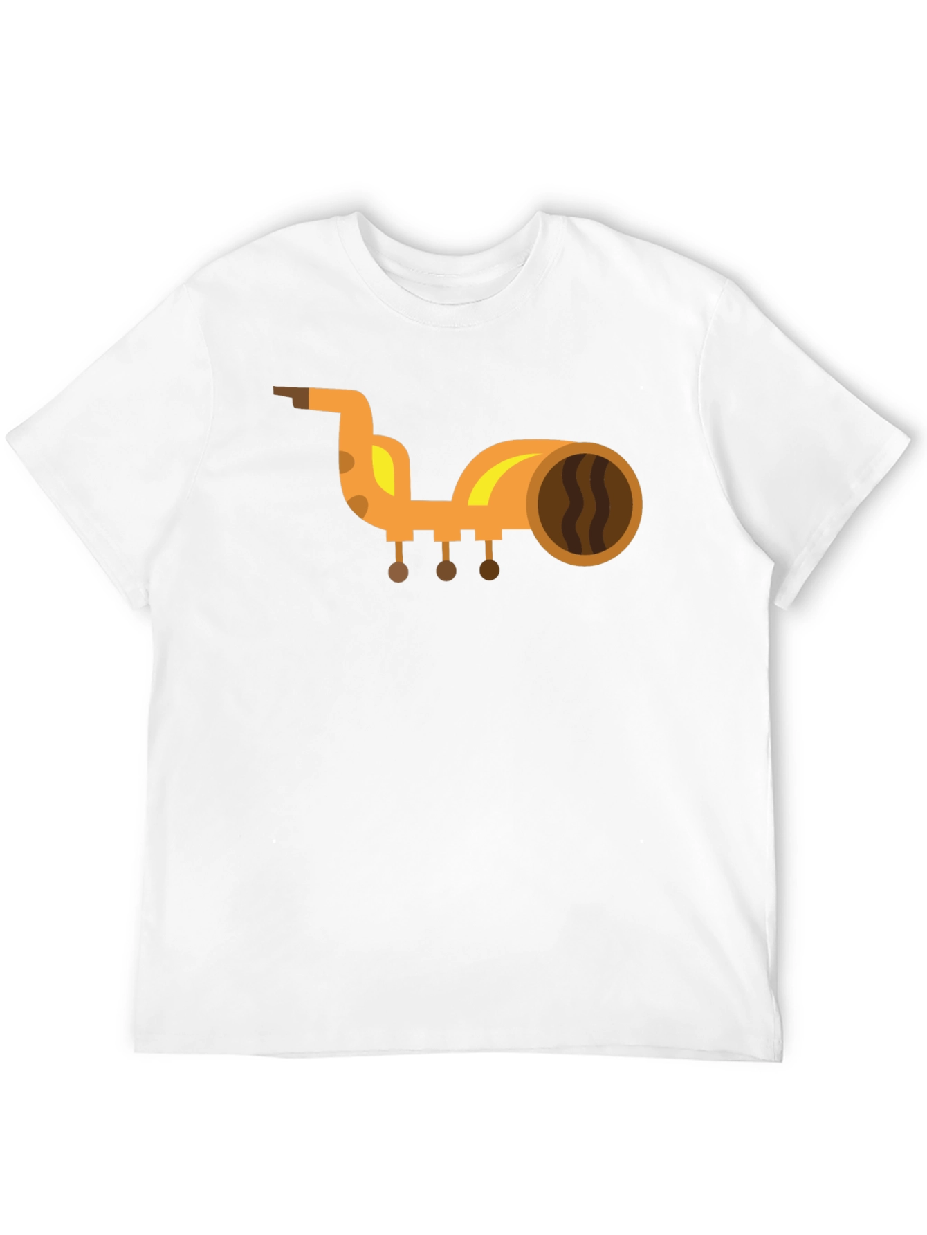Saxophone Graphic Print Black T-Shirt