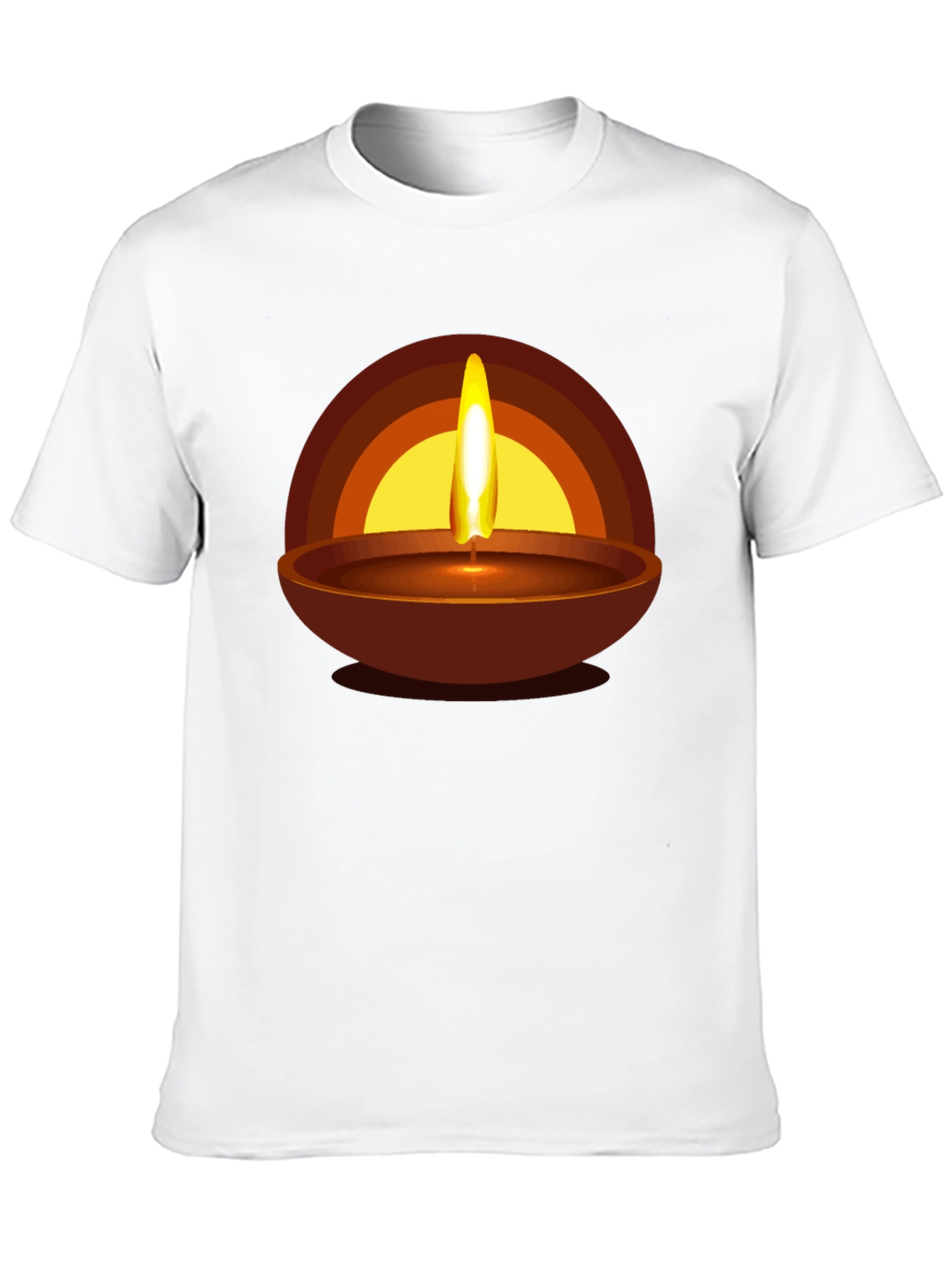 Diwali Flame Graphic T-Shirt - Celebration Style