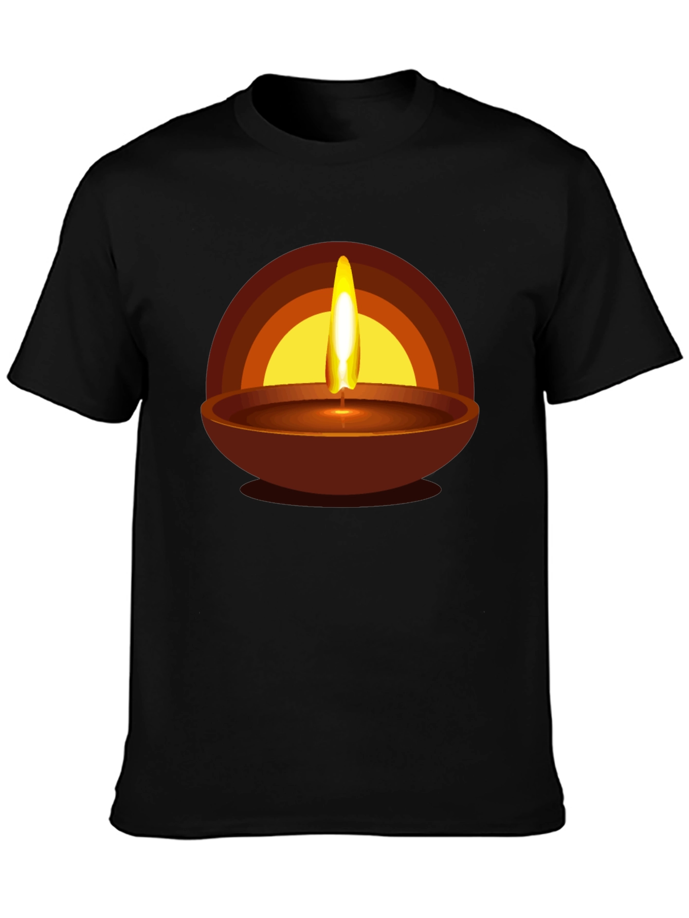 Diwali Flame Graphic T-Shirt - Celebration Style