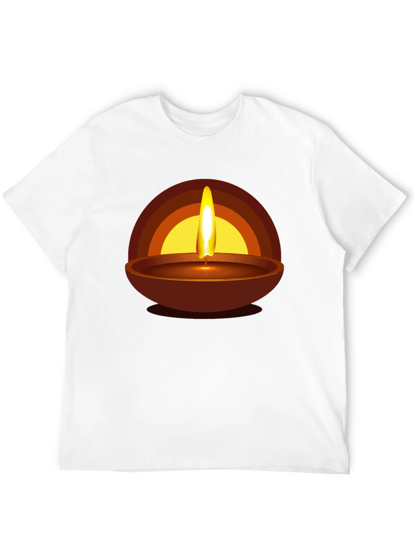 Diwali Flame Graphic T-Shirt - Celebration Style