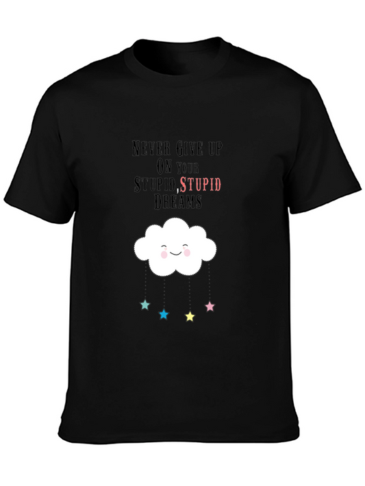 Dreamy Graphic Tee - Never Give Up