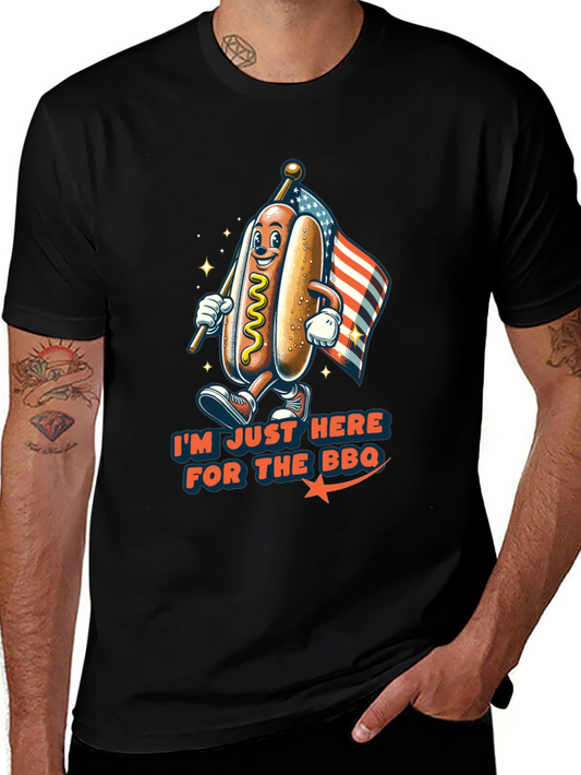 BBQ Hot Dog Graphic T-Shirt