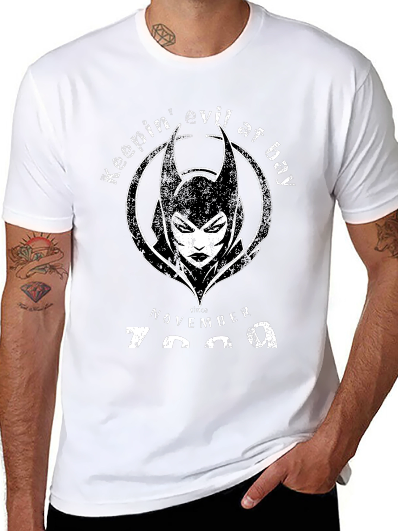 Keepin Evil At Bay Since November 7999 T-Shirt