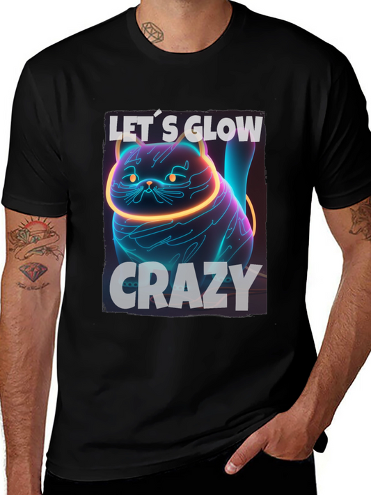 Lets Glow Crazy Black T-Shirt