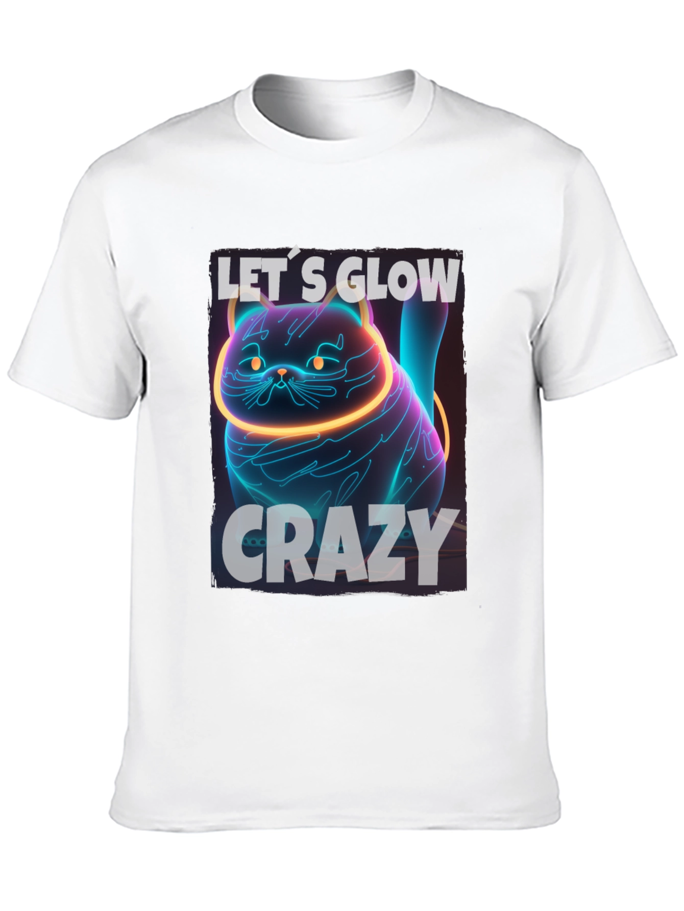Lets Glow Crazy Black T-Shirt