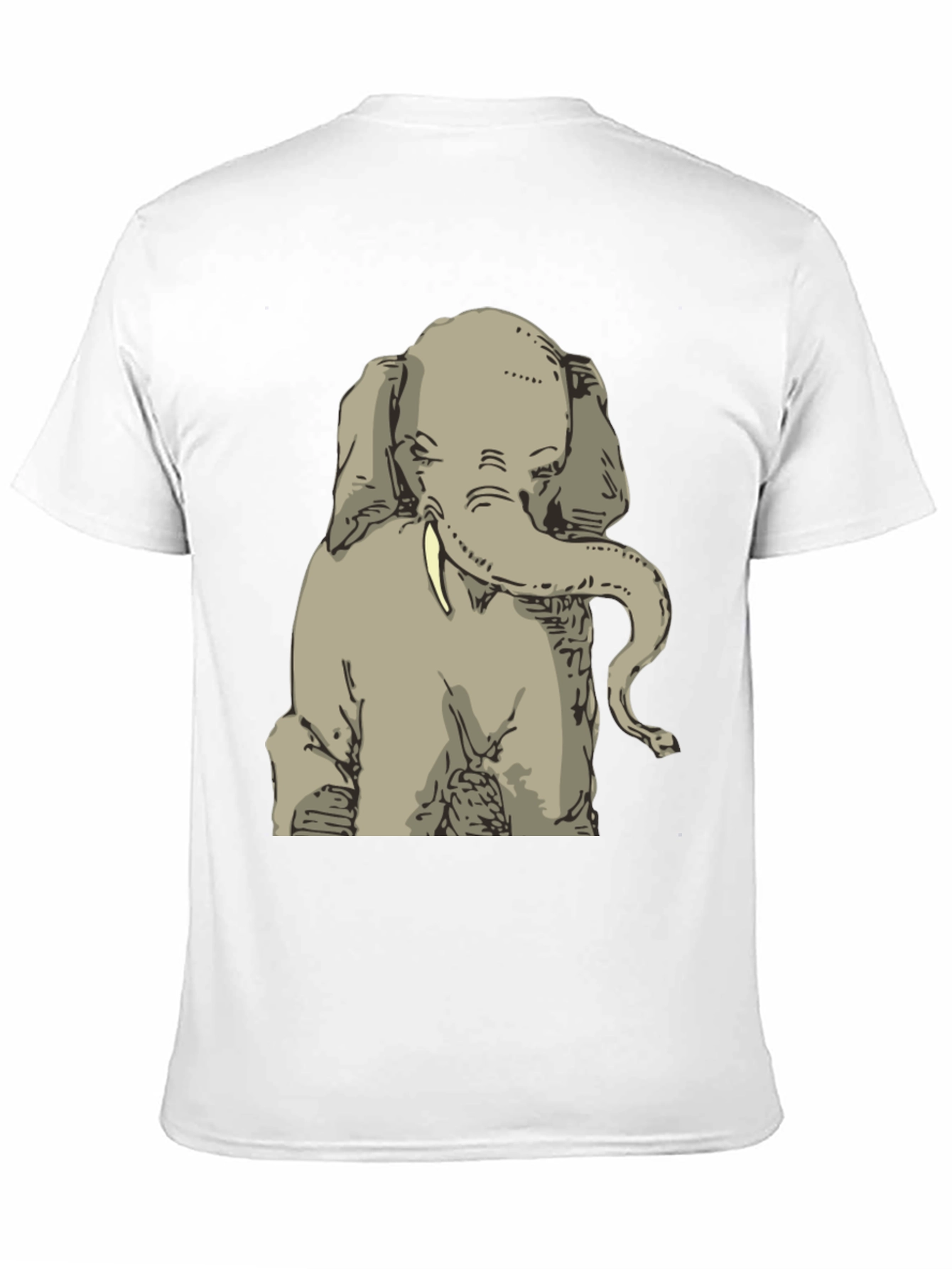 Elephant Graphic Tee - Stylish Mens Black T-Shirt