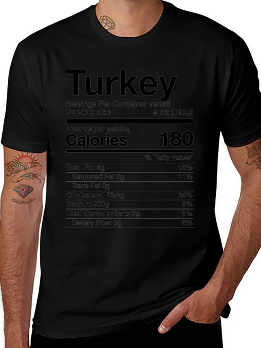 Turkey Nutrition Facts T-Shirt