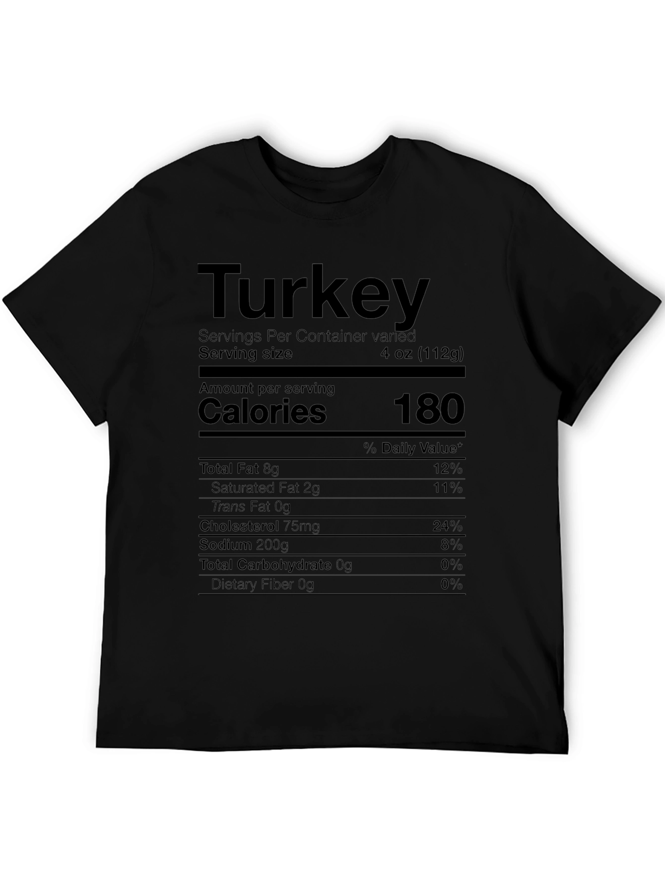 Turkey Nutrition Facts T-Shirt