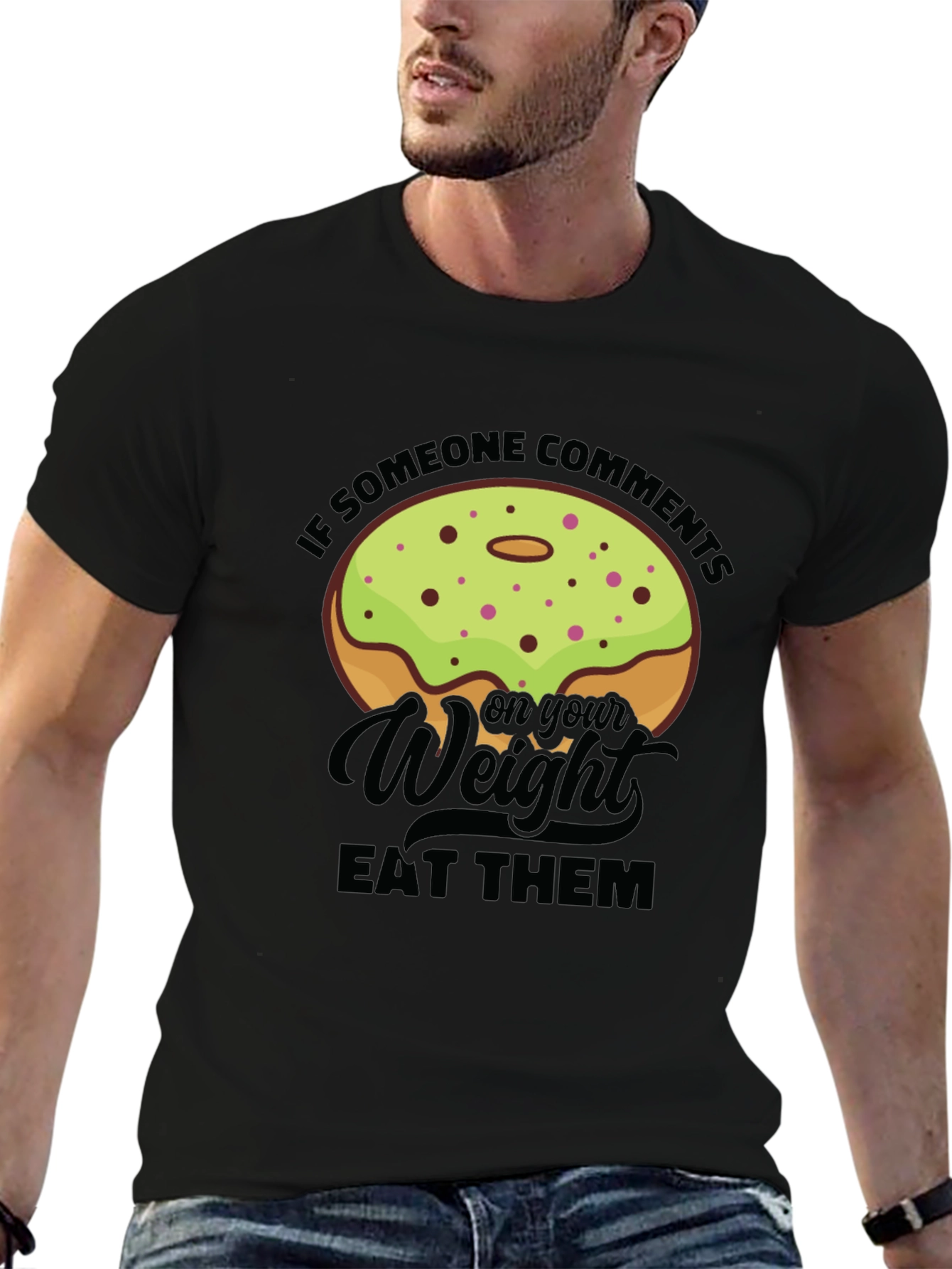 Donut Weight Pun Graphic Tee