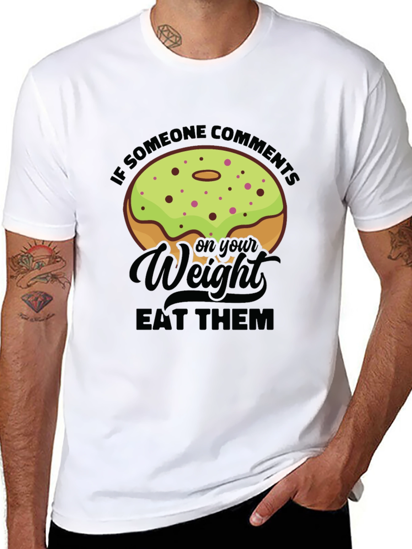 Donut Weight Pun Graphic Tee