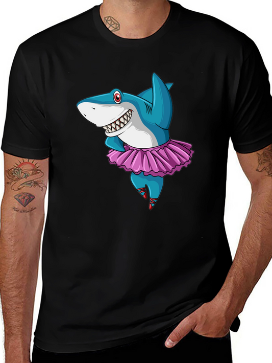 Shark Ballerina Graphic Tee - Dance with Style!