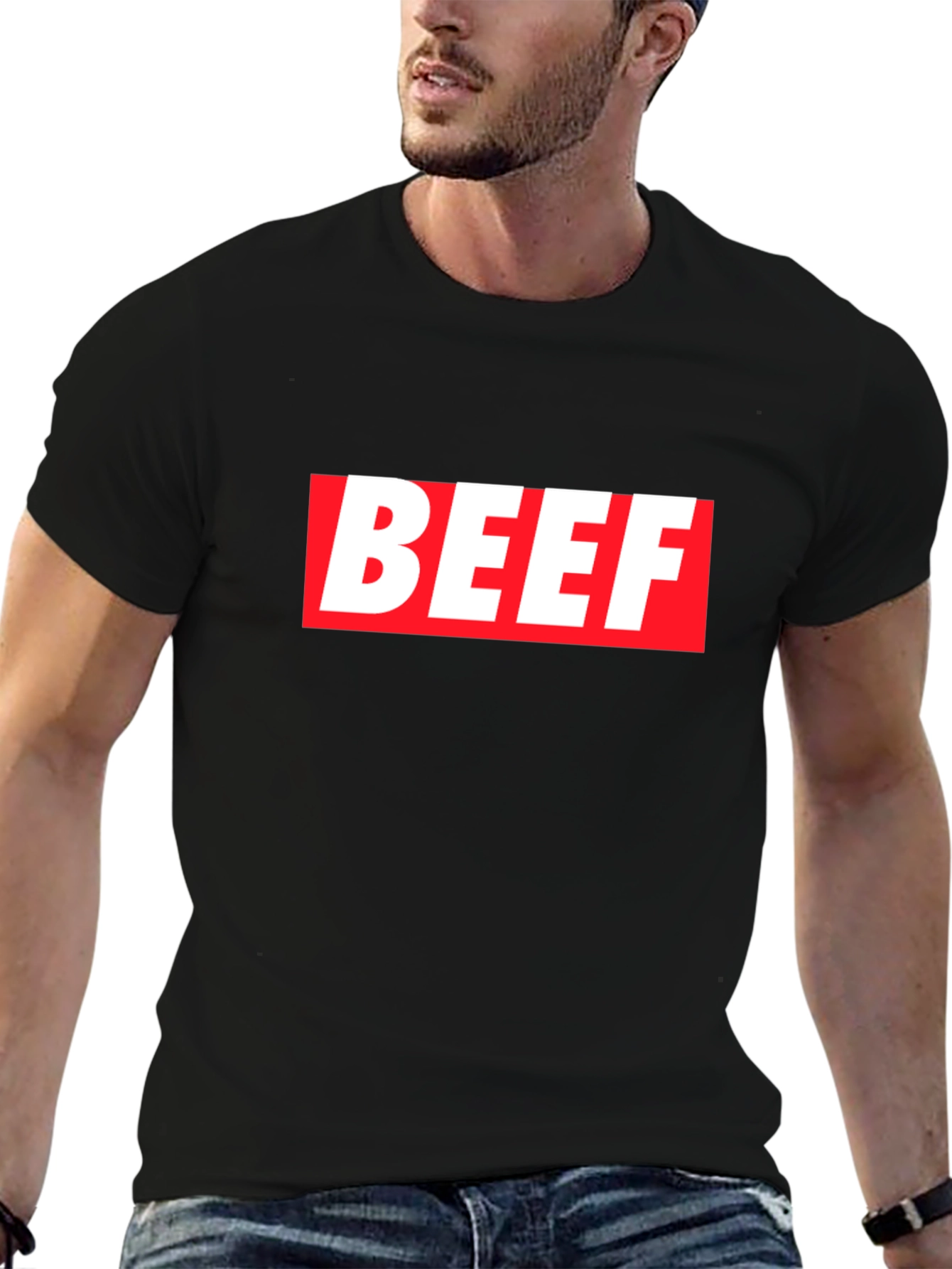 BEEF Graphic T-Shirt - Bold Statement Tee