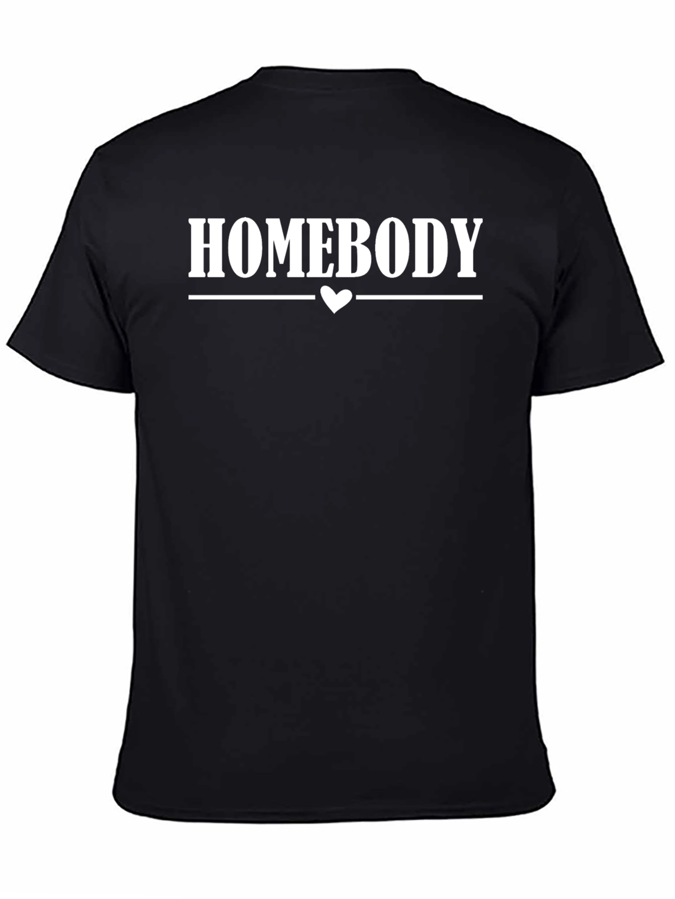 Homebody Graphic Tee - Black Cotton Comfort