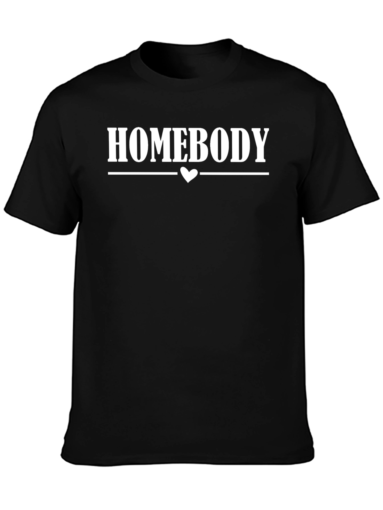 Homebody Graphic Tee - Black Cotton Comfort