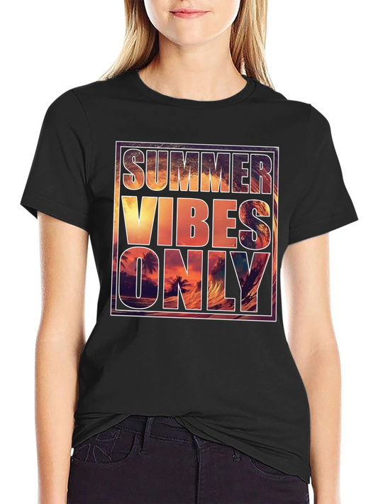 Summer Vibes Graphic Tee - Mens Black T-Shirt