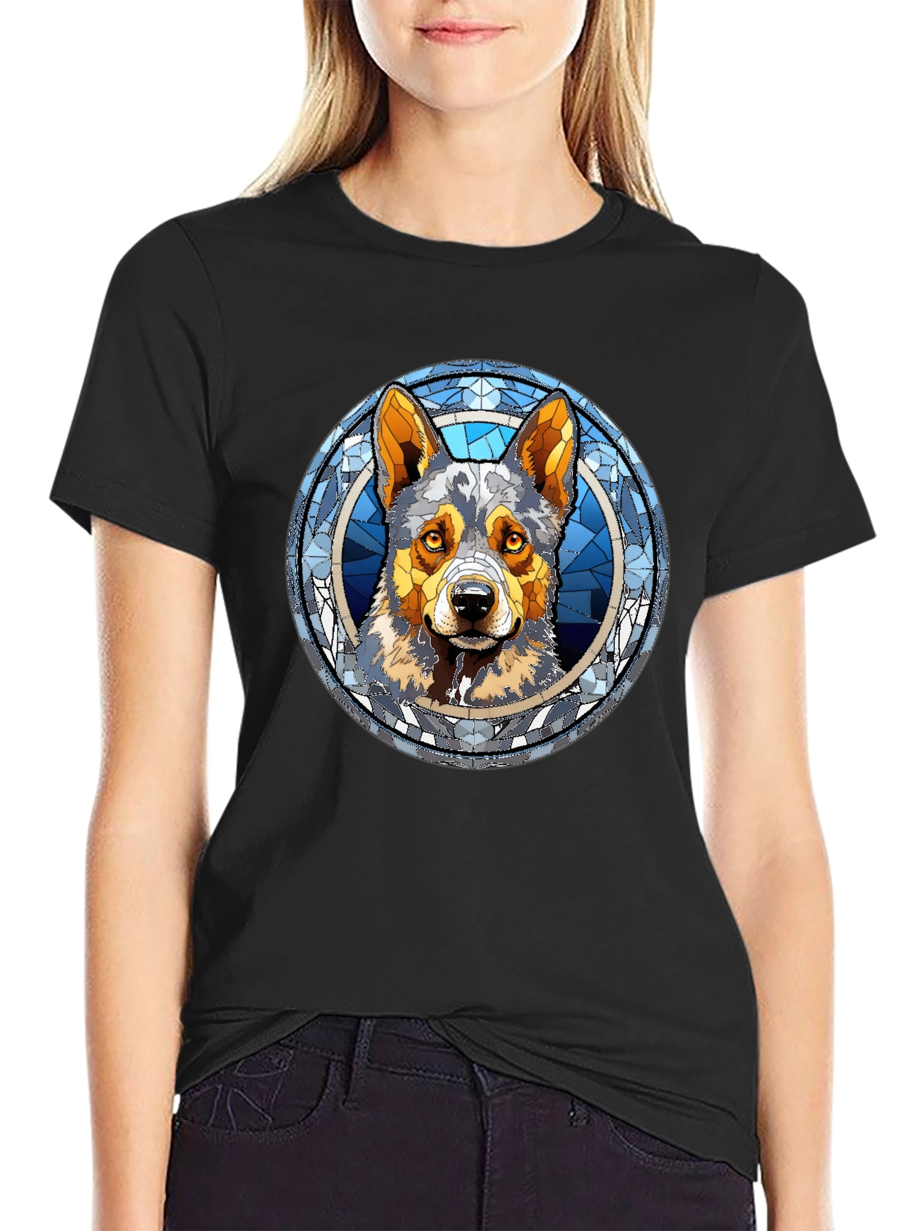 Dog Breed Graphic Tee - Stylish Black T-Shirt