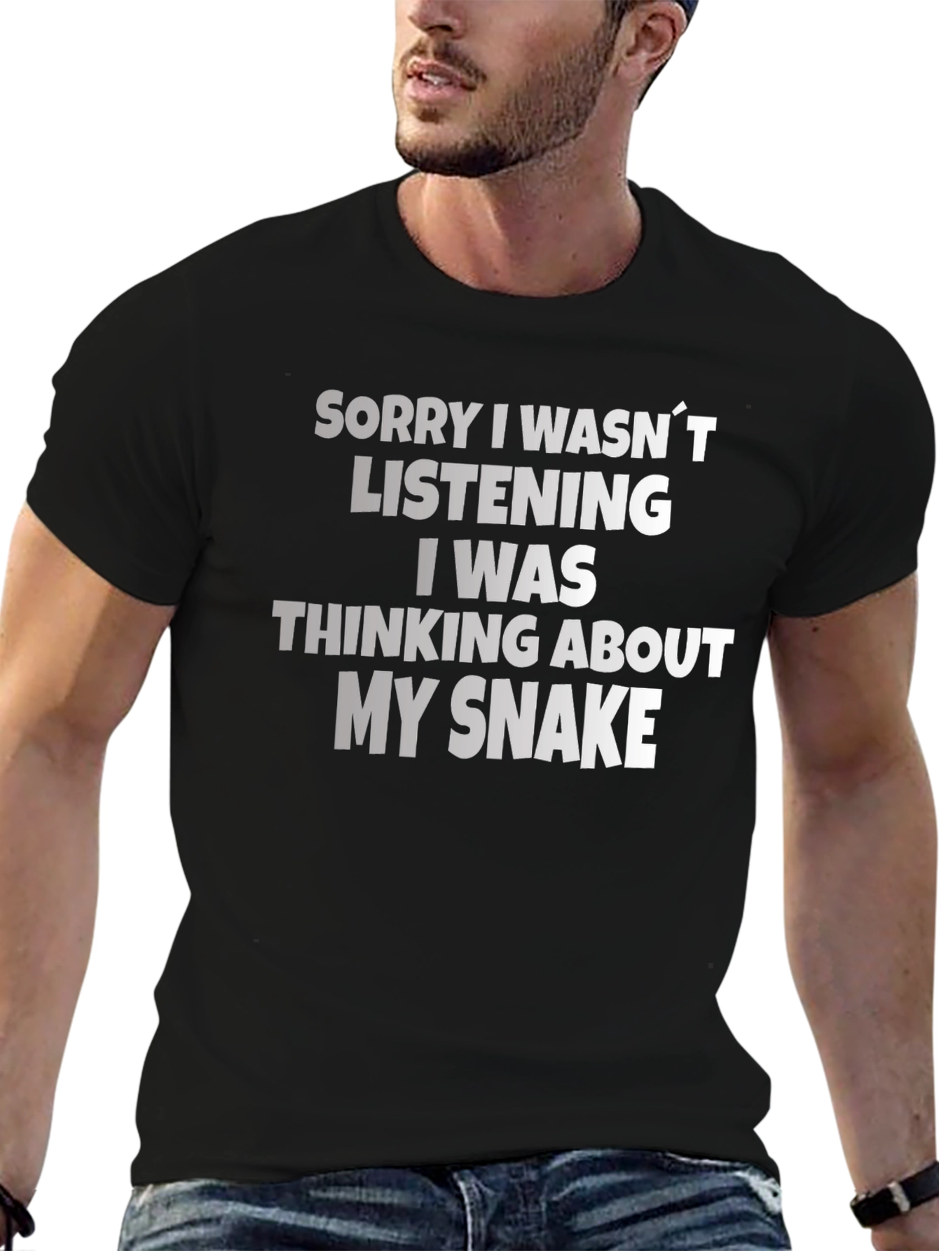 Snake Lover T-Shirt: Sorry Thinking About My Snake