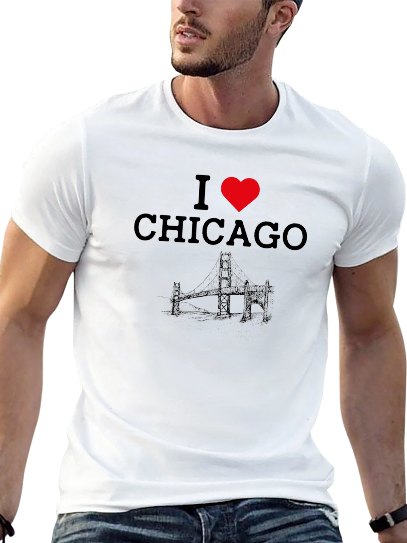 I Heart Chicago Black T-Shirt