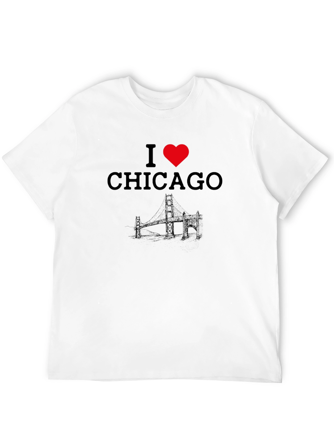 I Heart Chicago Black T-Shirt